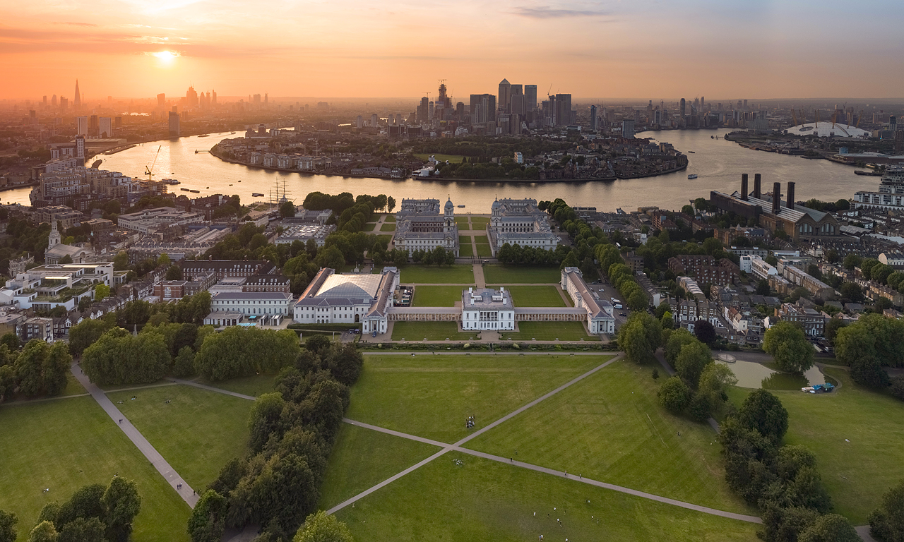 Photo of the Maritime Greenwich World Heritagee Site in sunrise