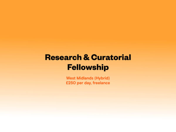 Research & Curatorial Fellowship Open Call